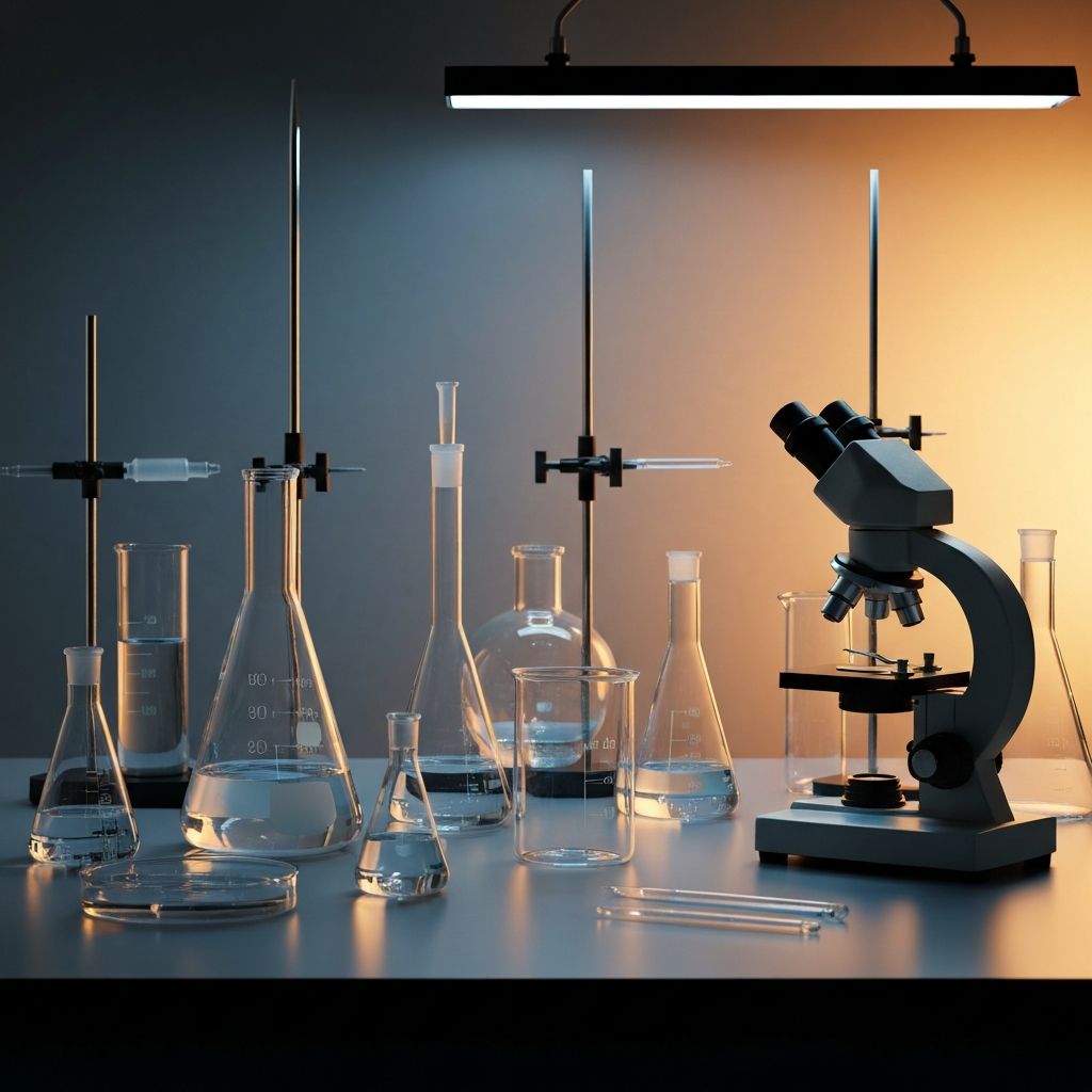 Laboratórne vybavenie reprezentujúce vedecký výskum bez medicínskeho kontextu